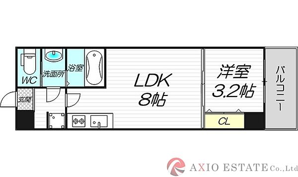 MAXIV CROS大阪十三 ｜大阪府大阪市淀川区新北野1丁目(賃貸マンション1LDK・5階・27.26㎡)の写真 その2