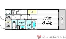 エスリード新大阪ザ・プレミアWEST 11階1Kの間取り