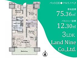 ミッドプレイス八王子 3LDKの間取図画像