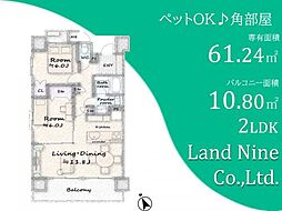 ドムール春日部 2LDKの間取図画像