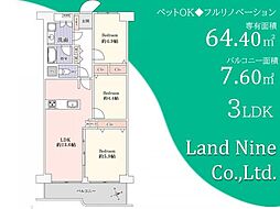 ハイラーク船堀 3LDKの間取図画像