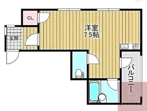 ローズハイツ ｜大阪府吹田市広芝町(賃貸マンション1DK・3階・23.00㎡)の写真 その2