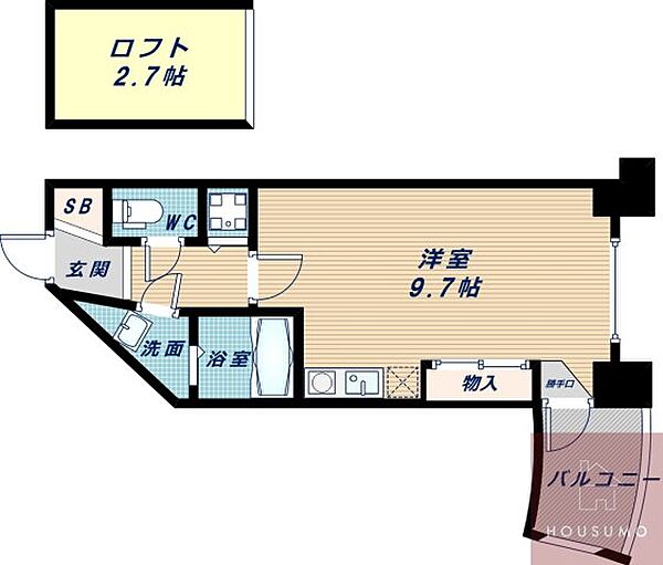 フォレステージュ江坂垂水町 ｜大阪府吹田市垂水町3丁目(賃貸マンション1R・8階・27.49㎡)の写真 その2