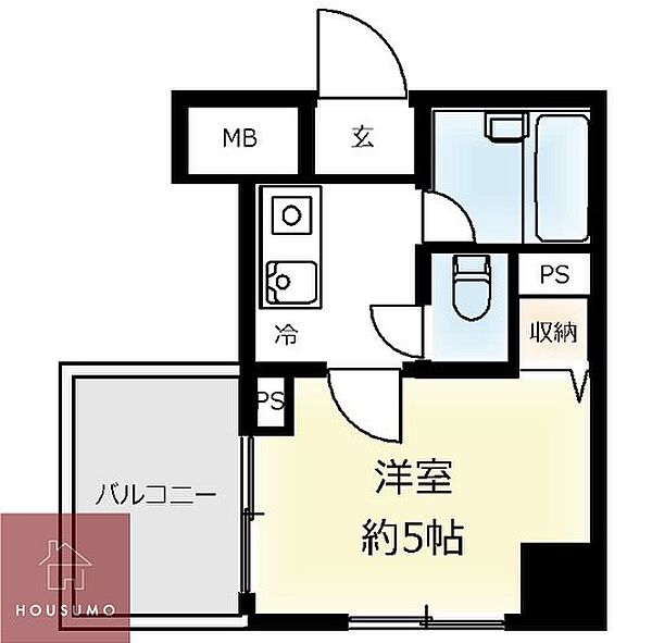 木川東エクセルハイツ 511｜大阪府大阪市淀川区木川東4丁目(賃貸マンション2K・2階・15.52㎡)の写真 その2