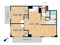 間取図画像 2LDK