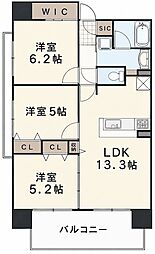 トワイズ西川口 3LDKの間取図画像