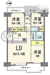 間取図画像 3LDK