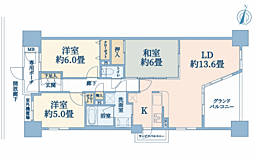 ダイアパレスルネッサせんげん台 3LDKの間取図画像