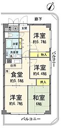 イトーピア西浦和 4DKの間取図画像