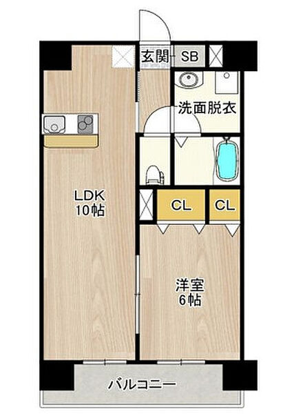 シティスパイヤ新神戸 805｜兵庫県神戸市中央区生田町3丁目(賃貸マンション1LDK・8階・39.00㎡)の写真 その2