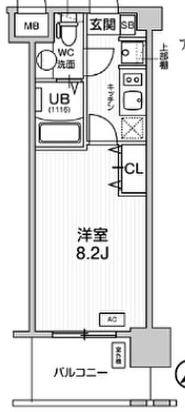 アプリーレ神戸元町 1104｜兵庫県神戸市中央区下山手通5丁目(賃貸マンション1K・11階・24.22㎡)の写真 その2