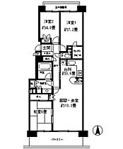 パークハイム神戸熊内町 406 ｜ 兵庫県神戸市中央区熊内町5丁目2-30（賃貸マンション3LDK・4階・79.61㎡） その2