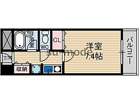 アーク福西  ｜ 大阪府茨木市若草町（賃貸マンション1K・4階・24.00㎡） その2