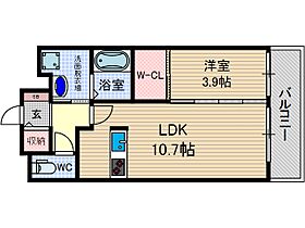 ハニーハウス  ｜ 大阪府茨木市若園町（賃貸マンション1LDK・2階・38.70㎡） その2