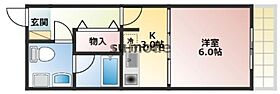 カーサロサード  ｜ 大阪府茨木市春日1丁目（賃貸マンション1K・2階・27.50㎡） その2