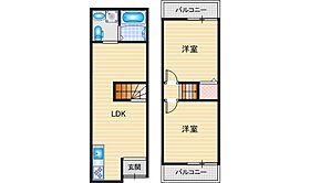 鳥飼西4丁目テラスハウス  ｜ 大阪府摂津市鳥飼西4丁目（賃貸テラスハウス2LDK・1階・42.12㎡） その2