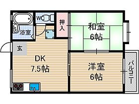 大阪府茨木市星見町（賃貸アパート2LDK・1階・40.00㎡） その2