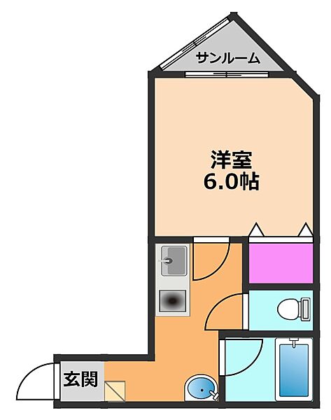 杉江ビル ｜大阪府高槻市富田町1丁目(賃貸マンション1K・3階・26.64㎡)の写真 その2