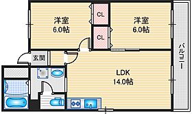 エクセル春日丘  ｜ 大阪府茨木市南春日丘1丁目（賃貸マンション2LDK・2階・58.00㎡） その2