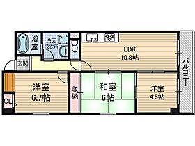 ルミエール南摂津  ｜ 大阪府摂津市東一津屋（賃貸マンション3LDK・4階・60.18㎡） その2