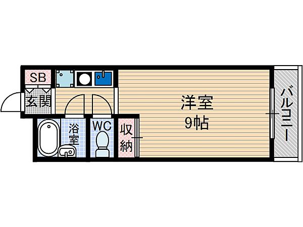 ドゥエル橋の内 ｜大阪府茨木市橋の内2丁目(賃貸マンション1K・2階・22.18㎡)の写真 その2