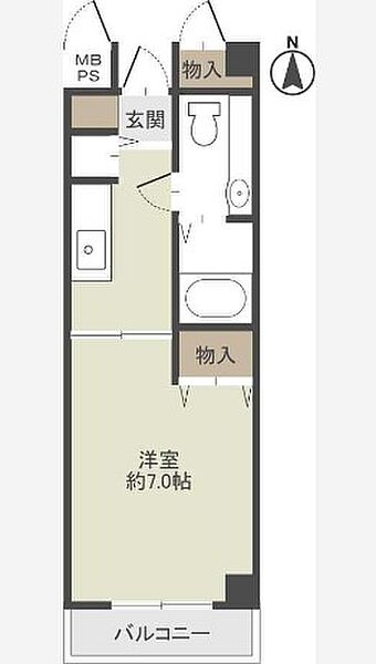 サンピラー茨木byK&I ｜大阪府茨木市中津町(賃貸マンション1K・3階・26.40㎡)の写真 その2