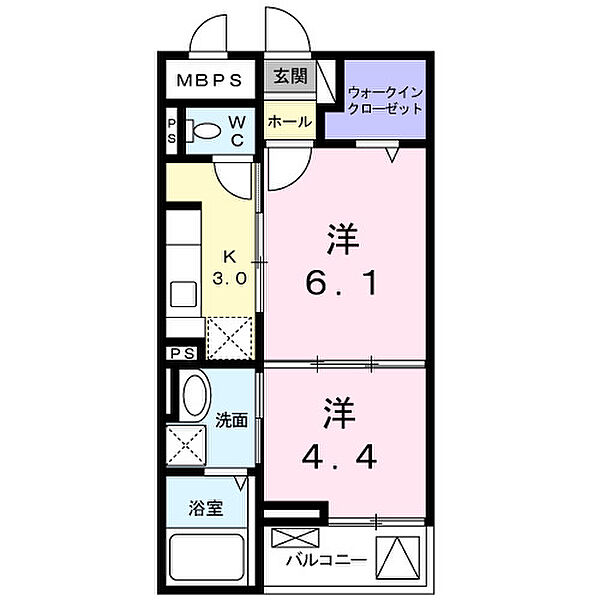 グランシャリオ ｜大阪府茨木市藤の里1丁目(賃貸マンション1LDK・1階・34.80㎡)の写真 その2