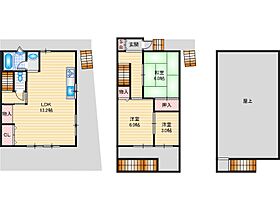 シャンティテラスハウス別府  ｜ 大阪府摂津市別府3丁目（賃貸テラスハウス3LDK・2階・64.46㎡） その2