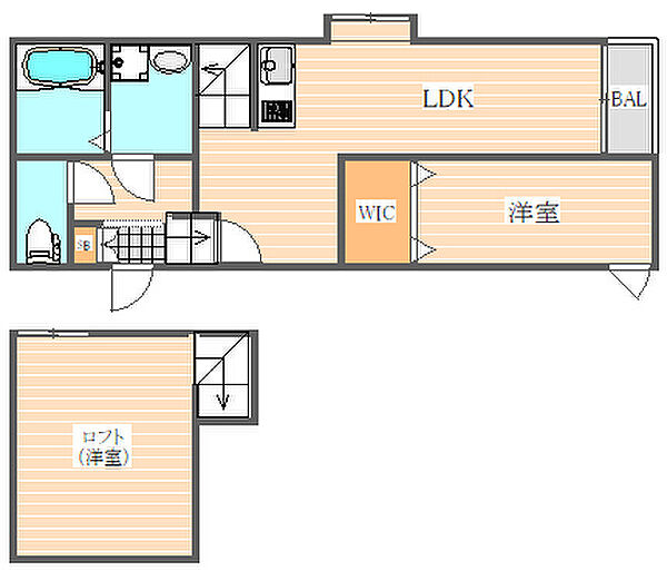 グランテラスAIRPORT NEXUS ｜福岡県福岡市博多区大井2丁目(賃貸アパート1SLDK・1階・33.43㎡)の写真 その2