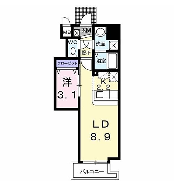 画像2:使いやすい間取りです。