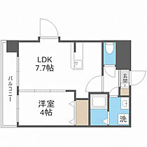 第43川崎ビル  ｜ 福岡県福岡市東区筥松1丁目（賃貸マンション1LDK・5階・30.19㎡） その2