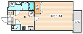 グランフォーレラクゼ箱崎宮前  ｜ 福岡県福岡市東区箱崎2丁目（賃貸マンション1K・4階・24.82㎡） その2