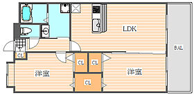 Felice Storia  ｜ 福岡県福岡市博多区東那珂3丁目（賃貸マンション2LDK・2階・61.38㎡） その2