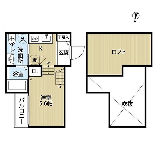 フローラ筥松 ｜福岡県福岡市東区筥松3丁目(賃貸アパート1SK・2階・22.00㎡)の写真 その2