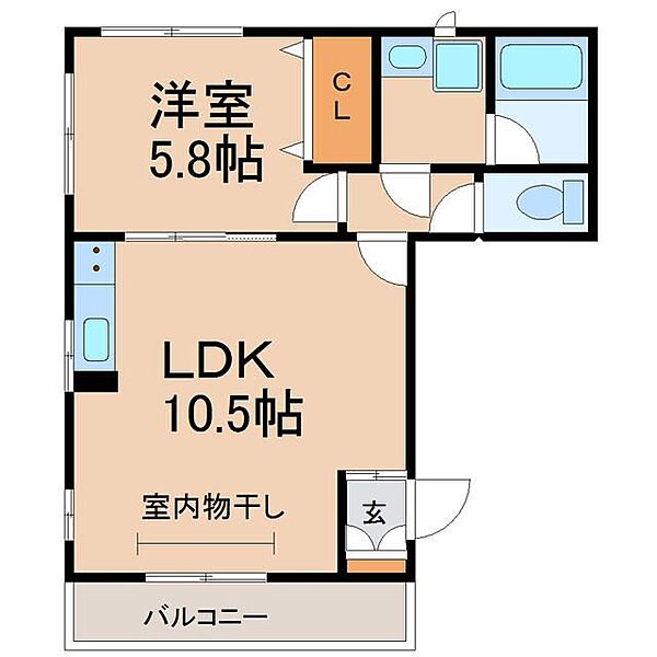 メゾンドティガー ｜東京都江戸川区平井6丁目(賃貸マンション1LDK・3階・38.36㎡)の写真 その2