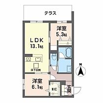 大阪府大阪市生野区巽中2丁目（賃貸アパート2LDK・1階・60.26㎡） その2