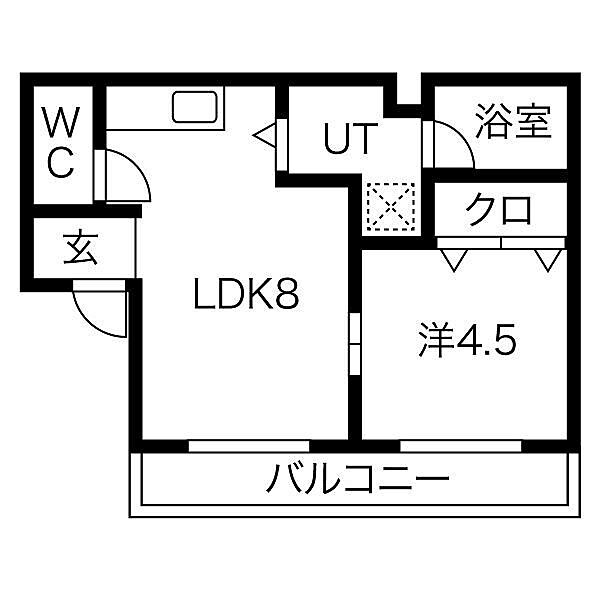 ディアコート岩田 ｜大阪府東大阪市岩田町1丁目(賃貸アパート1LDK・1階・29.27㎡)の写真 その2