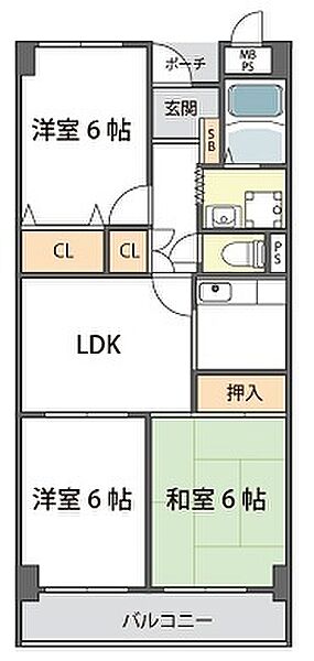 アメニティ巽 ｜大阪府大阪市生野区巽東2丁目(賃貸マンション3LDK・5階・60.48㎡)の写真 その2