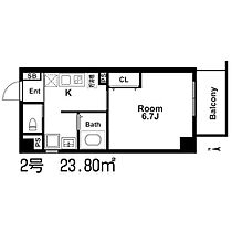 みおつくし布施  ｜ 大阪府東大阪市足代新町（賃貸マンション1K・9階・23.80㎡） その2