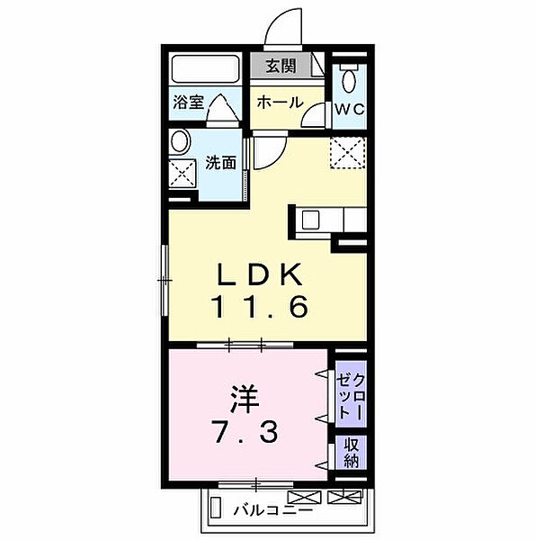 Ｇ－ＳＱＵＡＲＥ 203｜大阪府東大阪市大蓮南4丁目(賃貸アパート1LDK・2階・47.04㎡)の写真 その2