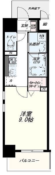 ボン メゾン ｜大阪府東大阪市岩田町1丁目(賃貸マンション1K・4階・30.12㎡)の写真 その2