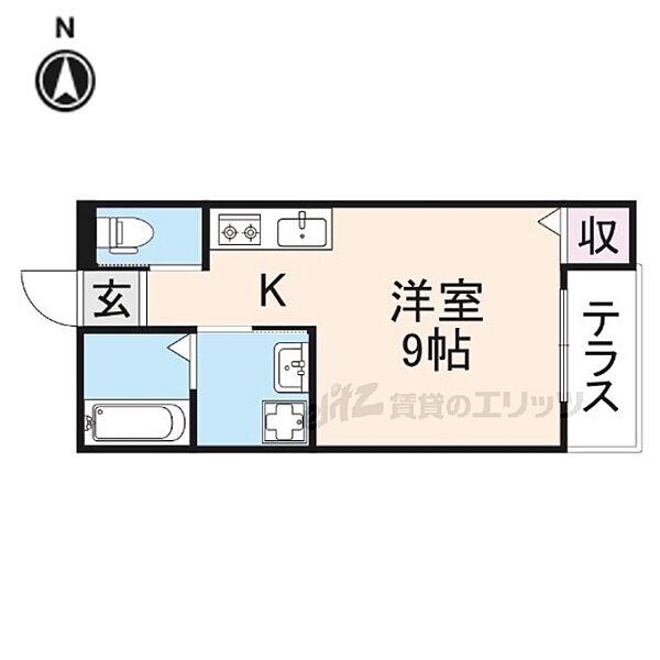 グラディート富雄駅前 104｜奈良県奈良市富雄北１丁目(賃貸アパート1R・1階・23.60㎡)の写真 その2