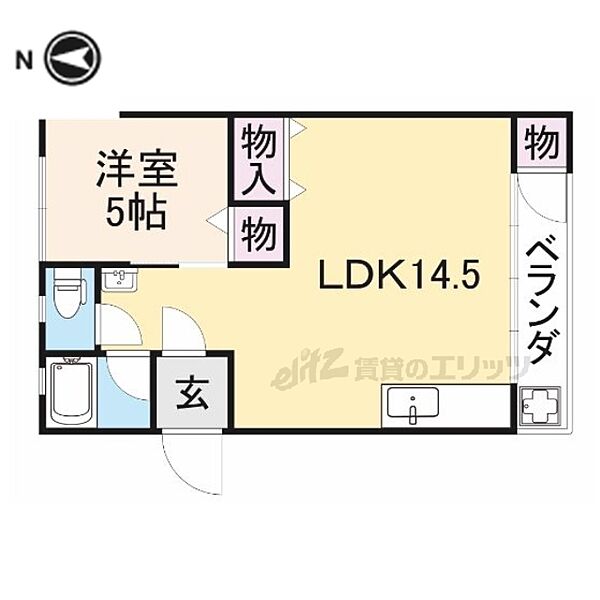 奈良県奈良市学園南３丁目(賃貸マンション1LDK・2階・43.50㎡)の写真 その2