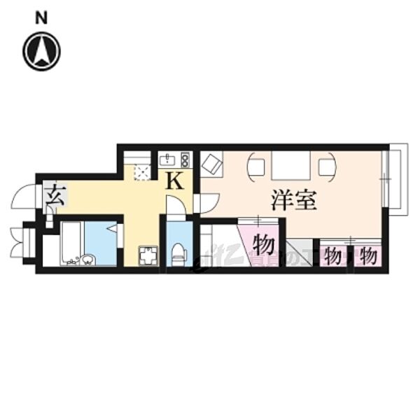奈良県香芝市別所(賃貸アパート1K・1階・23.71㎡)の写真 その2