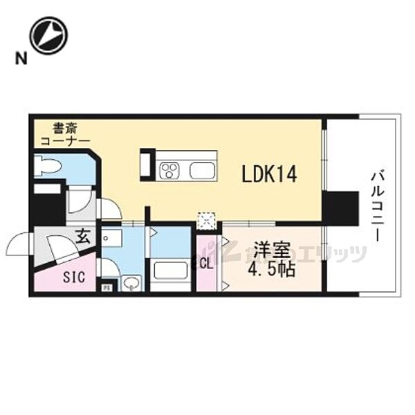 大阪府枚方市宮之阪１丁目(賃貸マンション1LDK・5階・48.87㎡)の写真 その2