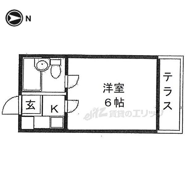 コーポ諏訪西大寺 402｜奈良県奈良市西大寺赤田町１丁目(賃貸アパート1K・4階・14.50㎡)の写真 その2