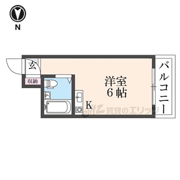 奈良県大和高田市栄町(賃貸マンション1R・4階・16.00㎡)の写真 その2