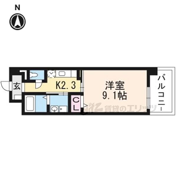 オーキッド　バレー 203｜大阪府枚方市宮之阪４丁目(賃貸マンション1K・2階・30.96㎡)の写真 その2