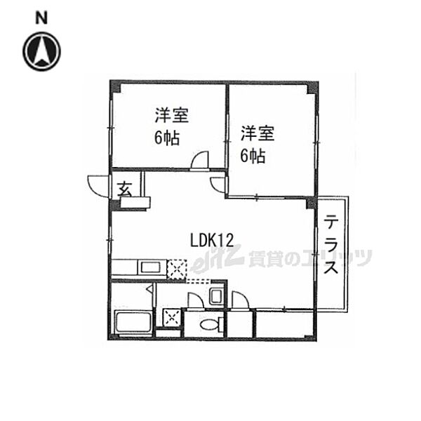 ファミリー曲川 101｜奈良県橿原市曲川町１丁目(賃貸アパート2LDK・1階・52.17㎡)の写真 その2