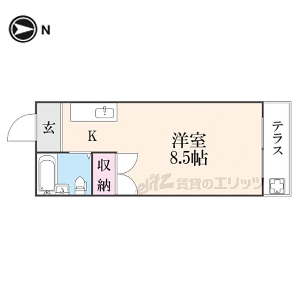 大阪府枚方市町楠葉１丁目(賃貸アパート1R・1階・20.00㎡)の写真 その2